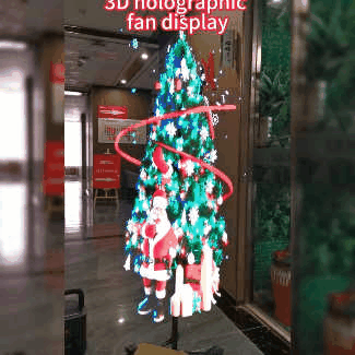 ๐3D Hologram LED Fan Projector